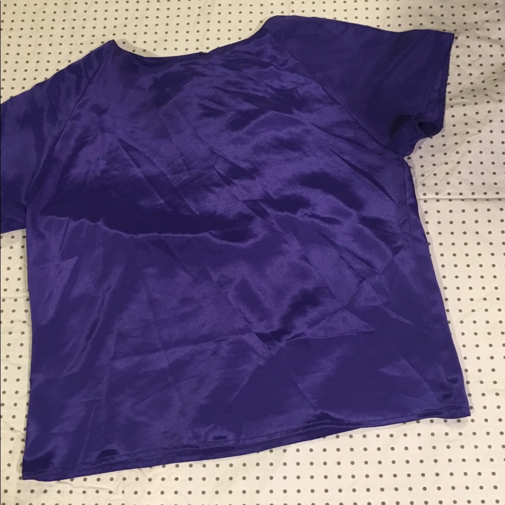 Satin indigo blouse
